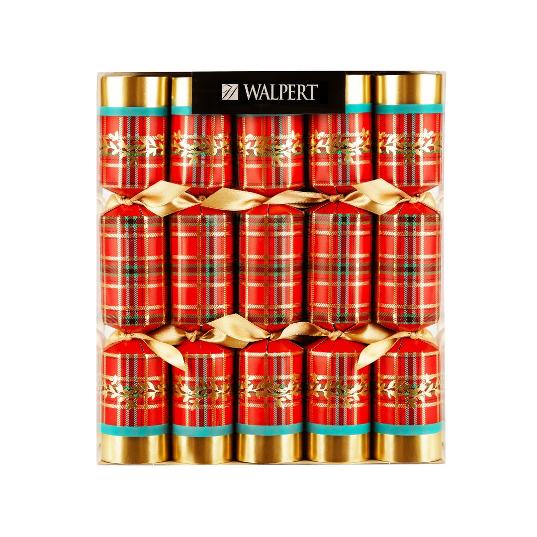 11in 10ct Tartan &amp; Gold Leaves