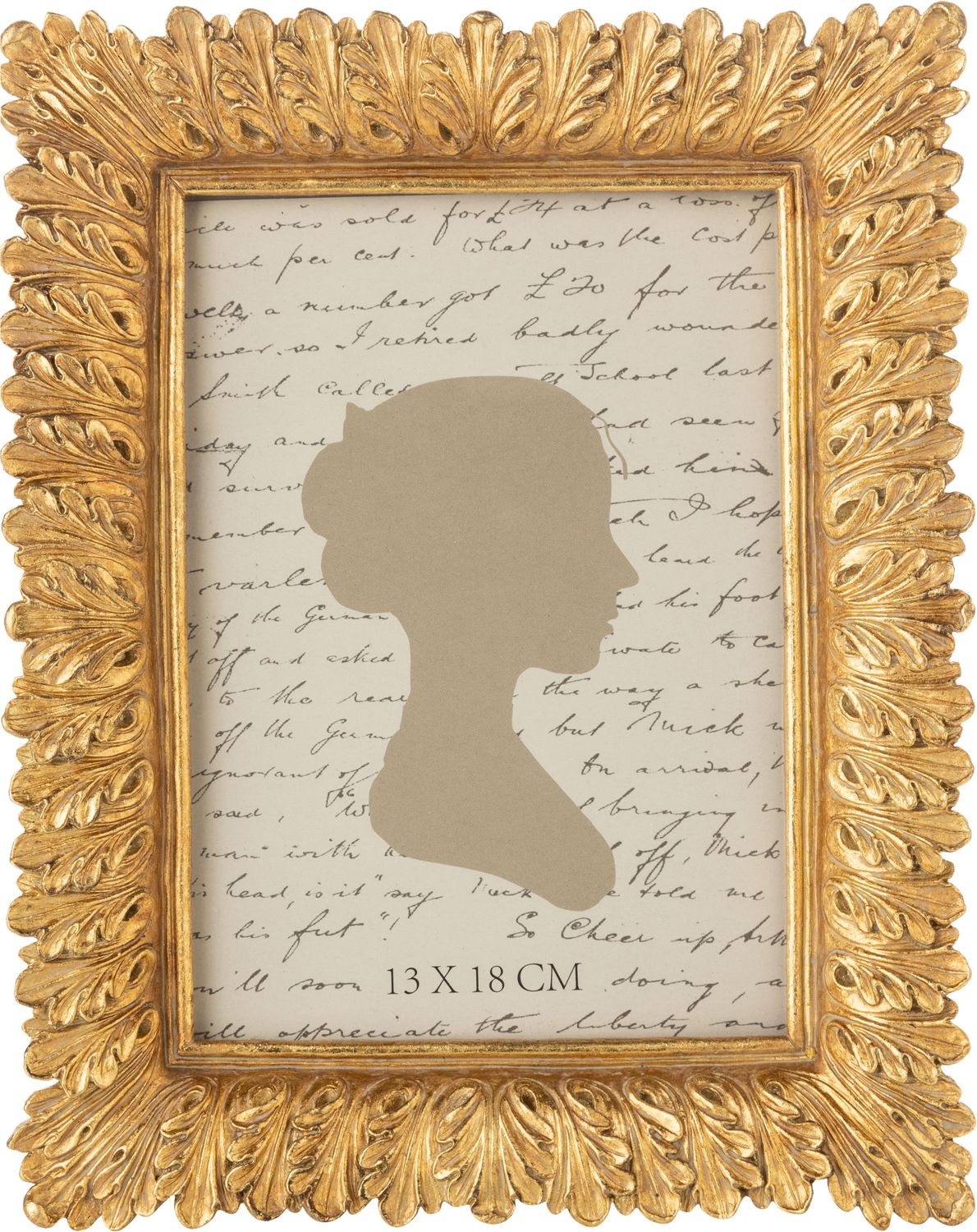 Gold leaf pattern frame, resin holds 5x7 in photo  2      