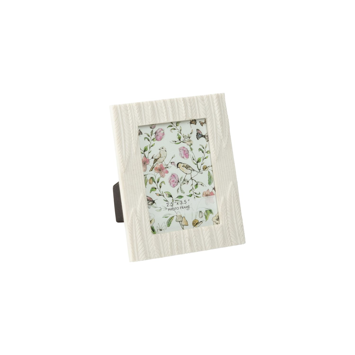 Etched leaf pattern polystone mini frame, holds 2.5 x3.5 in photo  6       