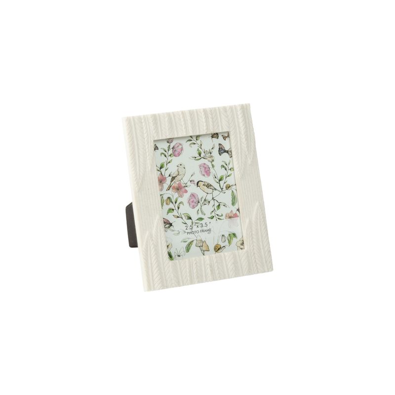 Etched leaf pattern polystone mini frame, holds 2.5 x3.5 in photo  6       