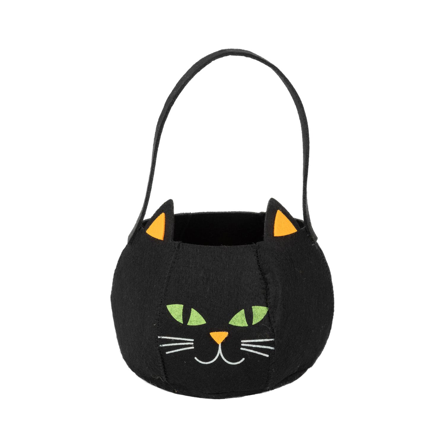 Black cat candy basket, felt, 7x10 in  12      