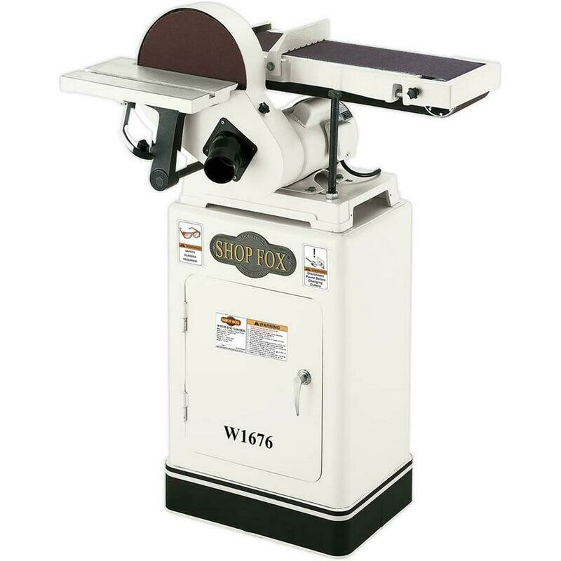SHOP FOX W1676—1 HP 6" BELT / 10" DISC COMBINATION SANDER