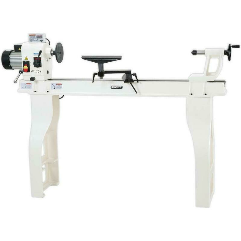SHOP FOX W1758—16" X 46" WOOD LATHE WITH STAND AND DRO