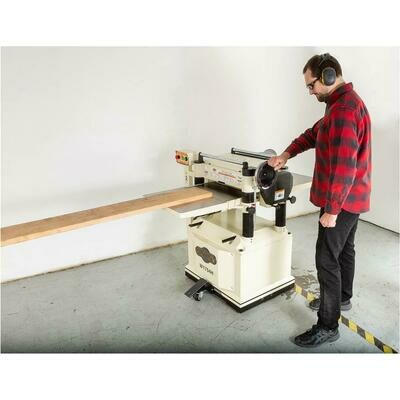 SHOP FOX W1754H - 20" Planer with Built-in Mobile Base and Helical Cutterhead