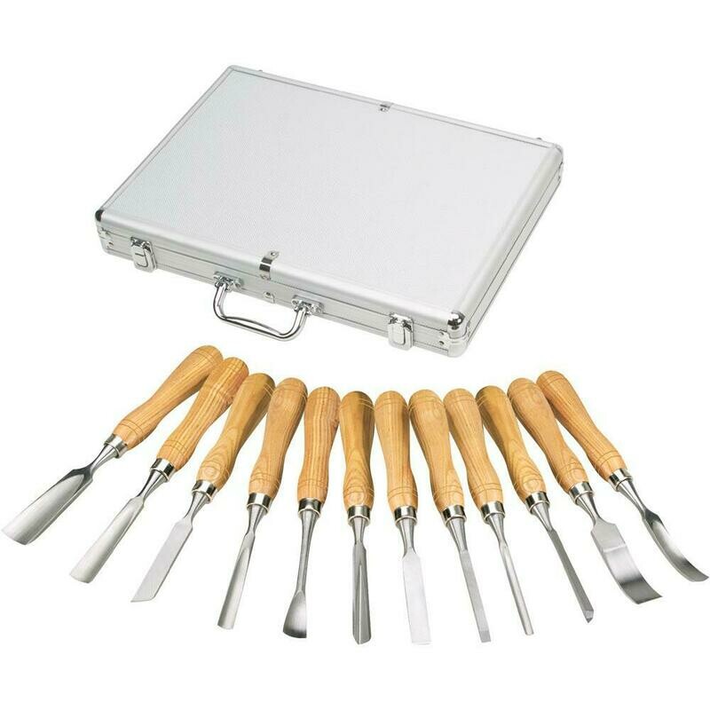 SHOP FOX D3784 - 12 pc. HSS Chisel Set