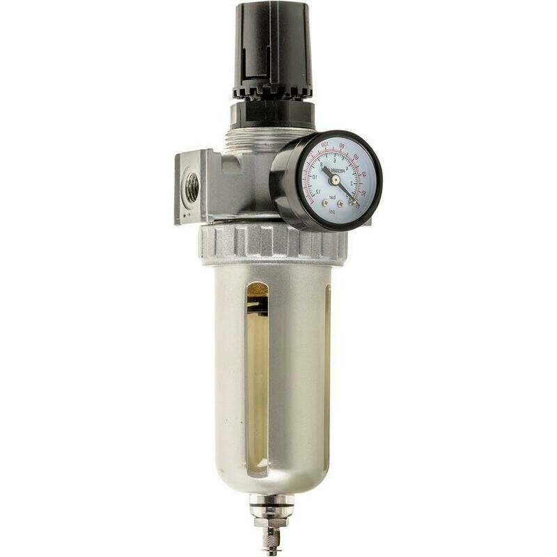 SHOP FOX D3271—Air/Moisture Filter/Regulator with Gauge