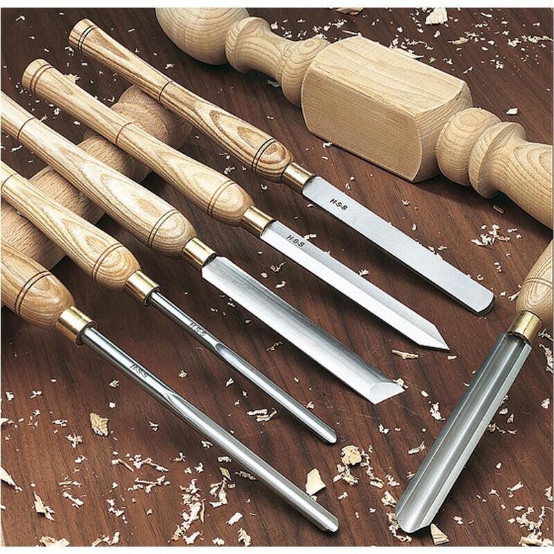 STEELEX plus D2304—6 Pc. Deluxe HSS Lathe Chisel Set
