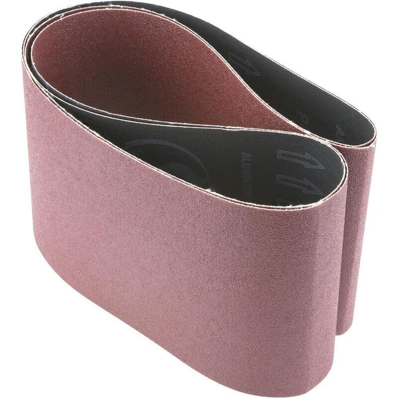 WOODSTOCK D1257—6" x 48" 80 grit Aluminum Oxide Sanding Belt - 2 pk.
