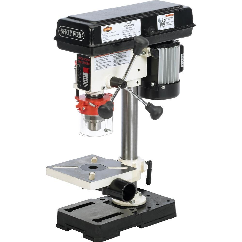 SHOP FOX W1667—1/2 HP 81/2" BenchTop Oscillating Drill Press