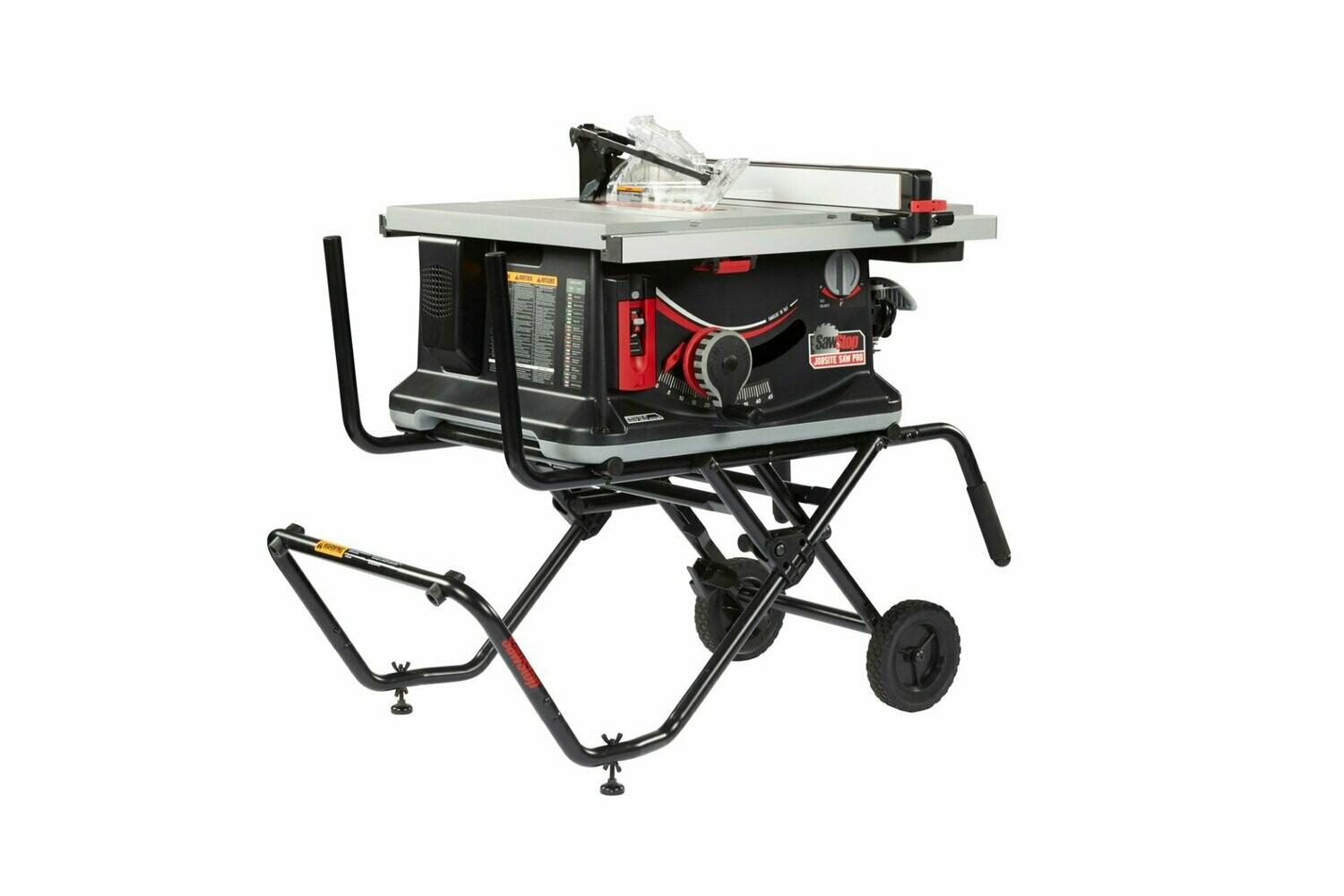 SAWSTOP JOBSITE SAW PRO WITH MOBILE CART ASSEMBLY - 15A,120V,60HZ SAWSTOP JOBSITE SAW PRO WITH MOBILE CART ASSEMBLY - 15A,120V,60HZ