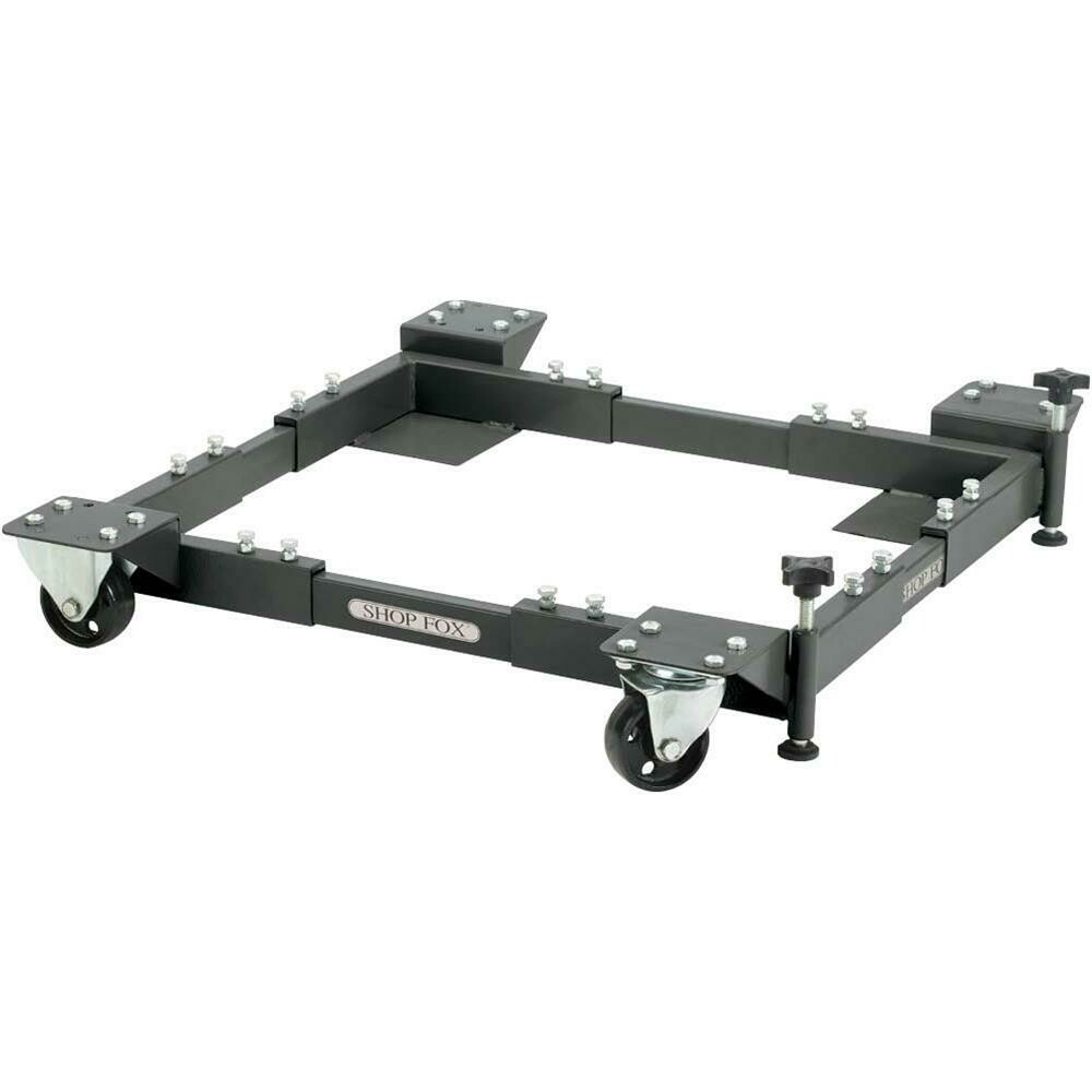 SHOP FOX D2058A—ADJUSTABLE MOBILE BASE - EXTRA HEAVY-DUTY