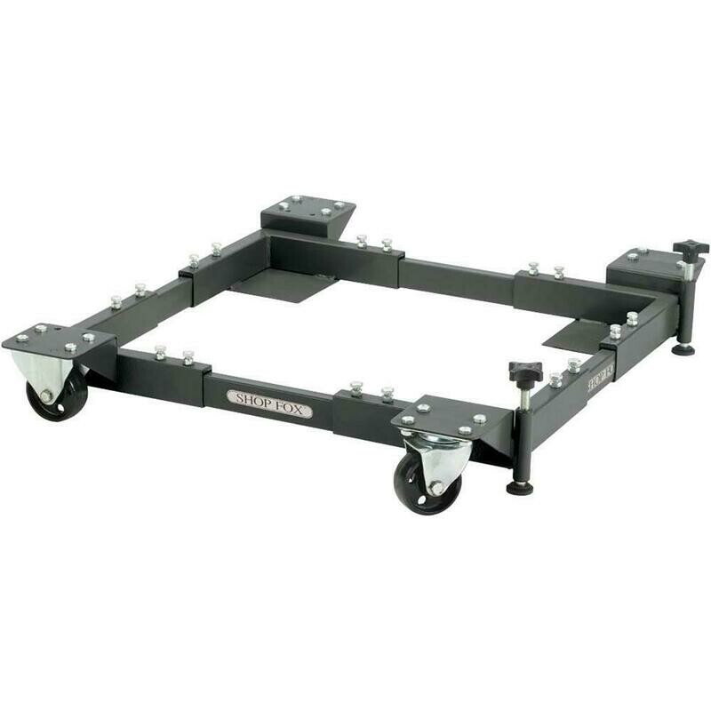 SHOP FOX D2058A—ADJUSTABLE MOBILE BASE - EXTRA HEAVY-DUTY SHOP FOX D2058A—ADJUSTABLE MOBILE BASE - EXTRA HEAVY-DUTY