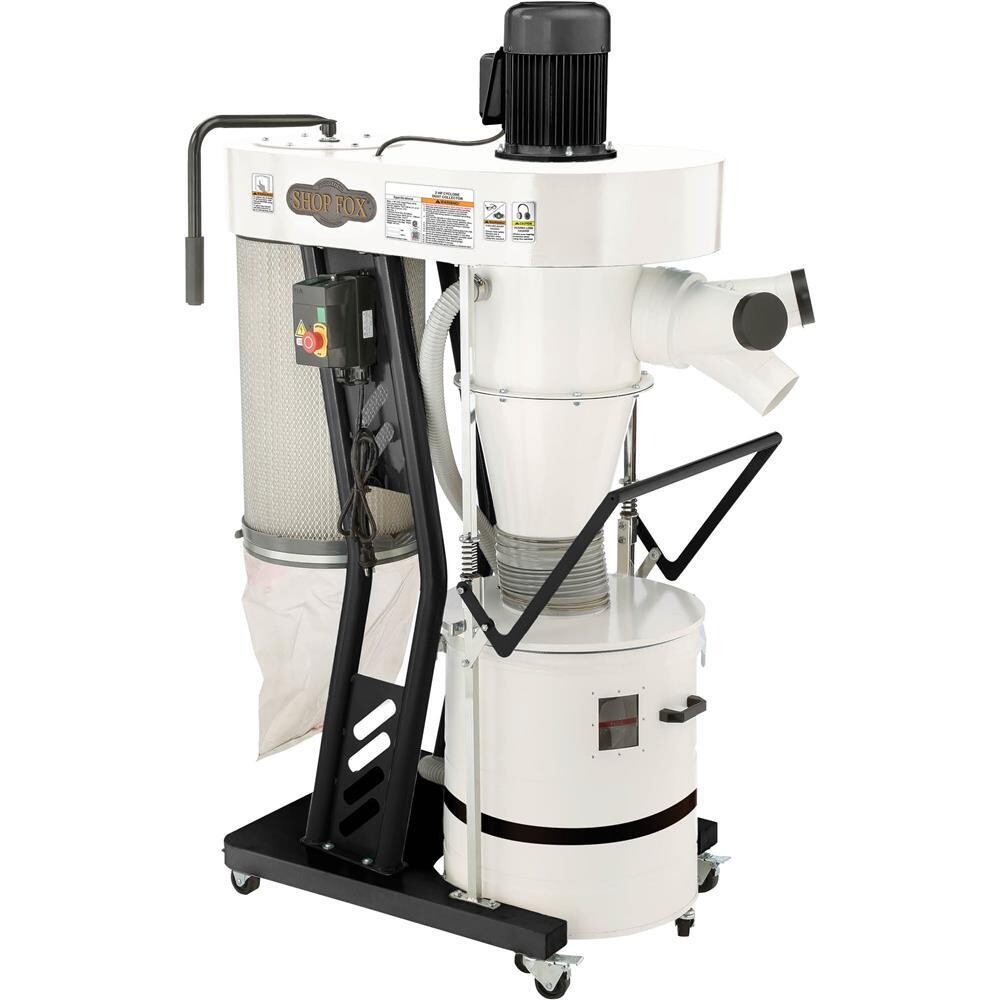 SHOP FOX W1868—2 HP Portable Cyclone Dust Collector