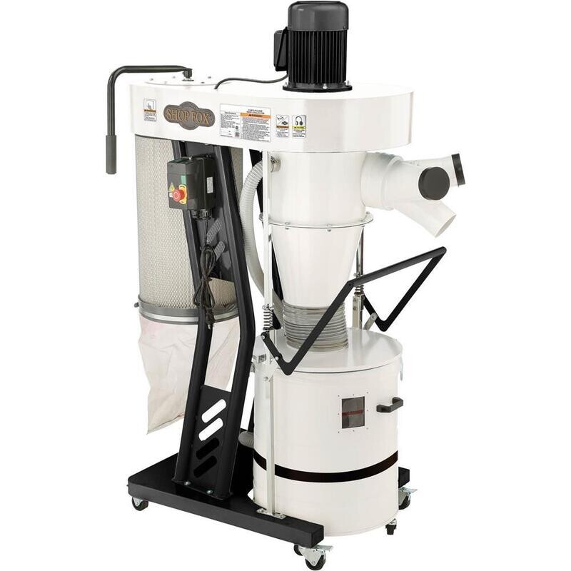 SHOP FOX W1868—2 HP Portable Cyclone Dust Collector