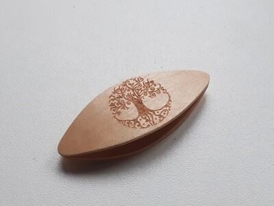 Small Tatting Shuttle Maple With Engraving Tree