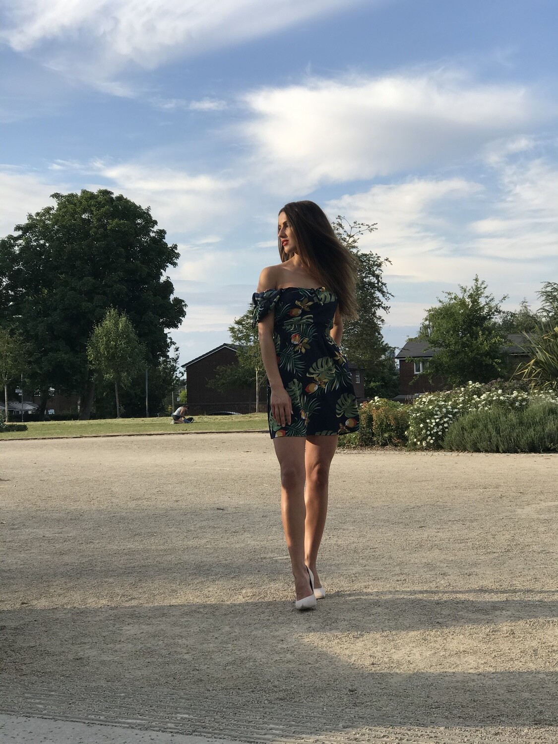 Navy Skater Dress