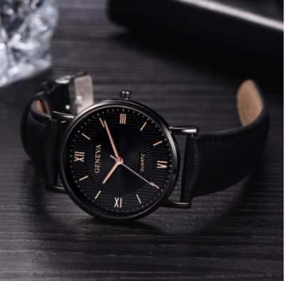 Montre Homme Cadrant noir - Bracelet Hodinky Relogio