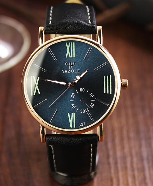 Montre Homme Cadrant Coloré - Bracelet cuir