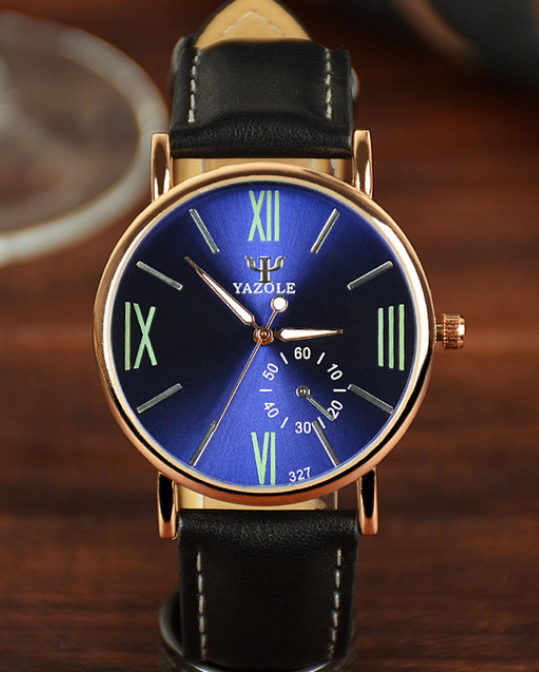 Montre Homme Cadrant Coloré - Bracelet cuir