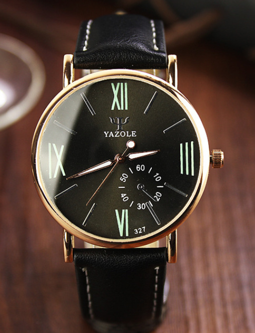 Montre Homme Cadrant Coloré - Bracelet cuir