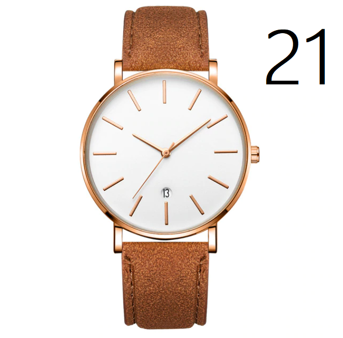 Montre Homme Alliage - Cuir synthétique