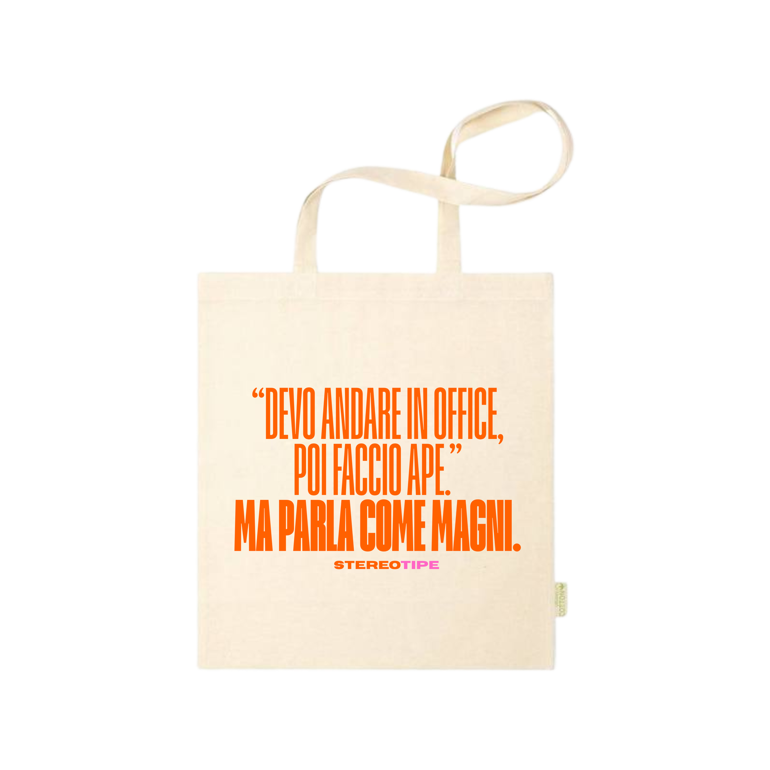 Tote bag &quot;Parla come magni&quot; (Stereotipe x MoMo)