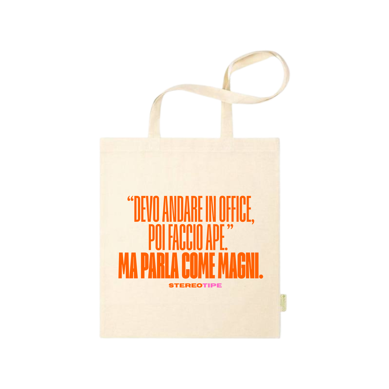 Tote bag &quot;Parla come magni&quot; (Stereotipe x MoMo)