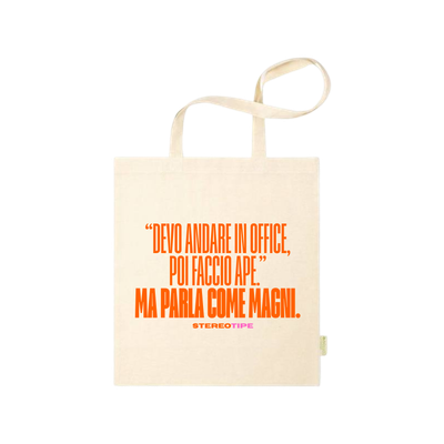 Tote bag &quot;Parla come magni&quot; (Stereotipe x MoMo)