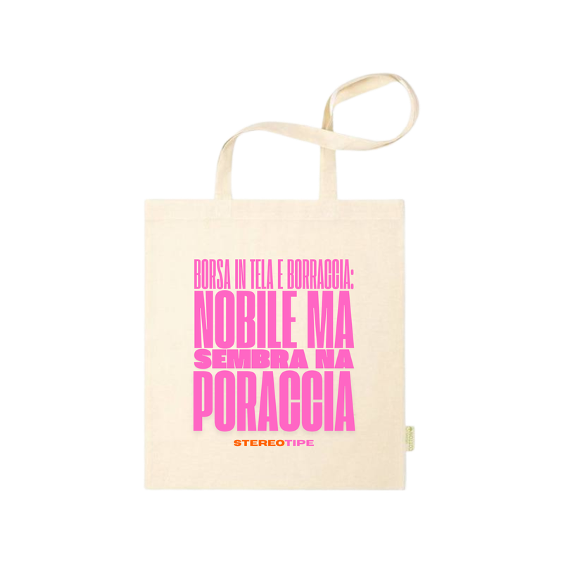 Tote bag &quot;Poraccia&quot; (Stereotipe x MoMo)