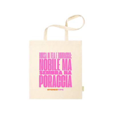 Tote bag &quot;Poraccia&quot; (Stereotipe x MoMo)