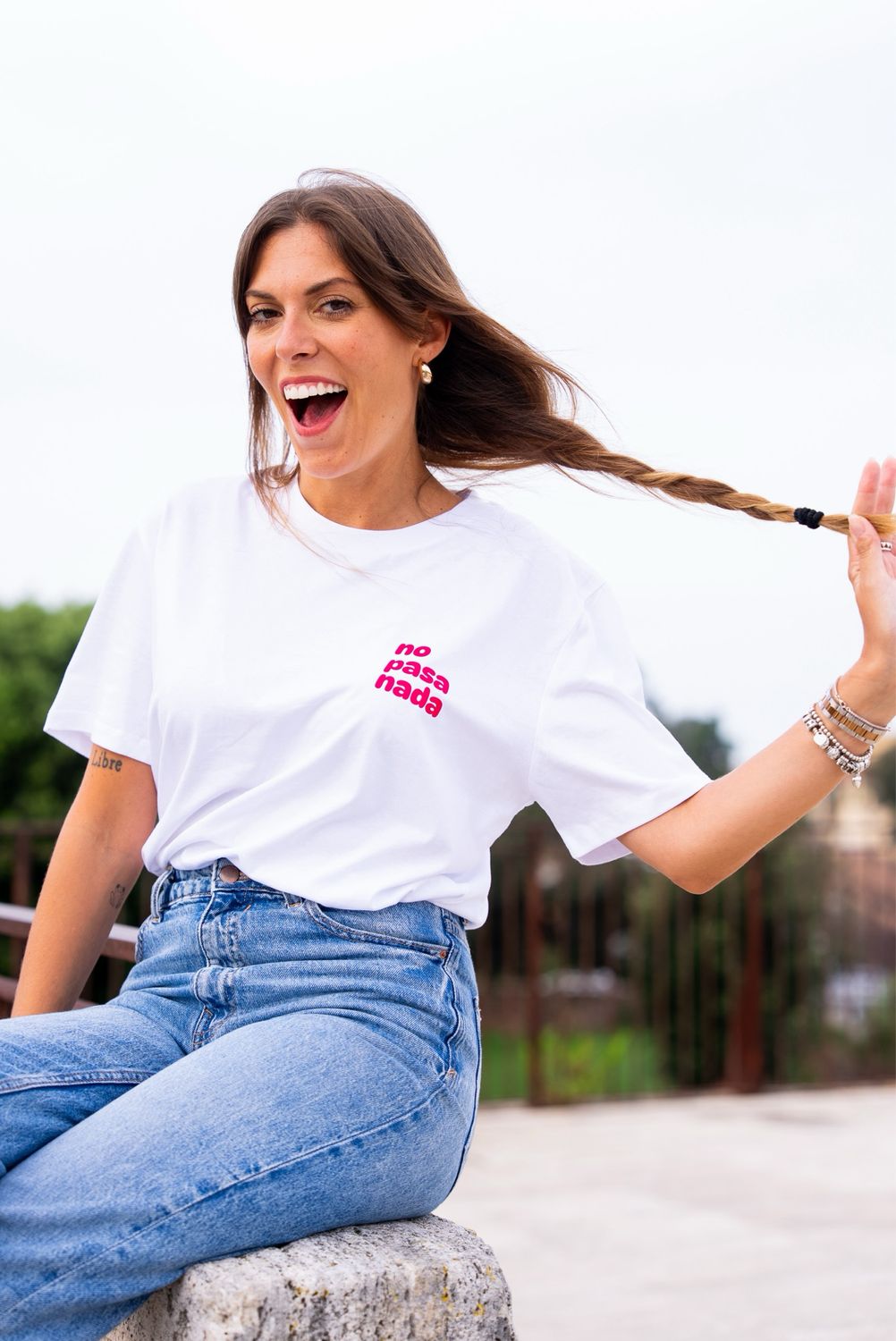 T-shirt &quot;No pasa nada&quot; (Spagnolo con Ilaria)