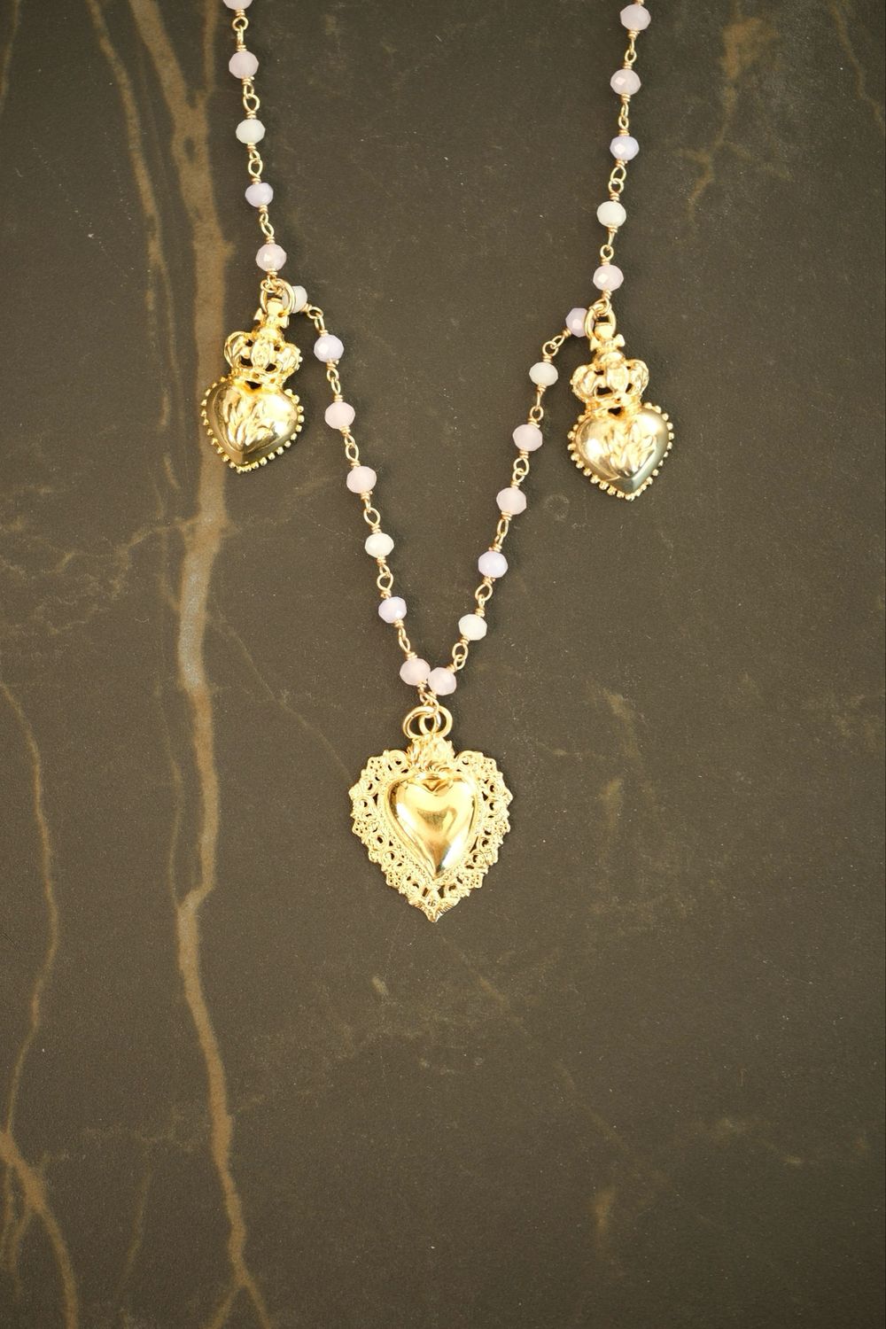 Collana argento Triangolo D&#39;Amore Rose