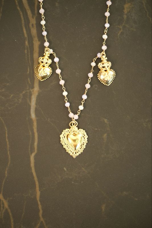 Collana Triangolo D&#39;Amore Rose
