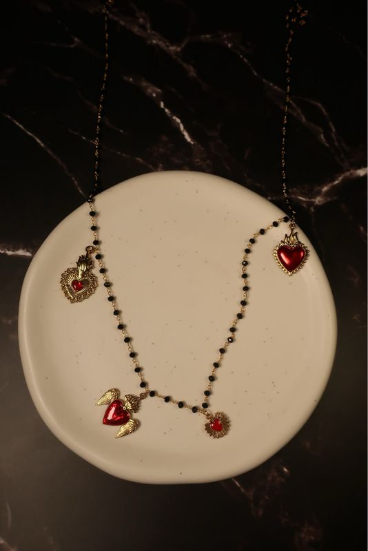 Collana Red Hearts