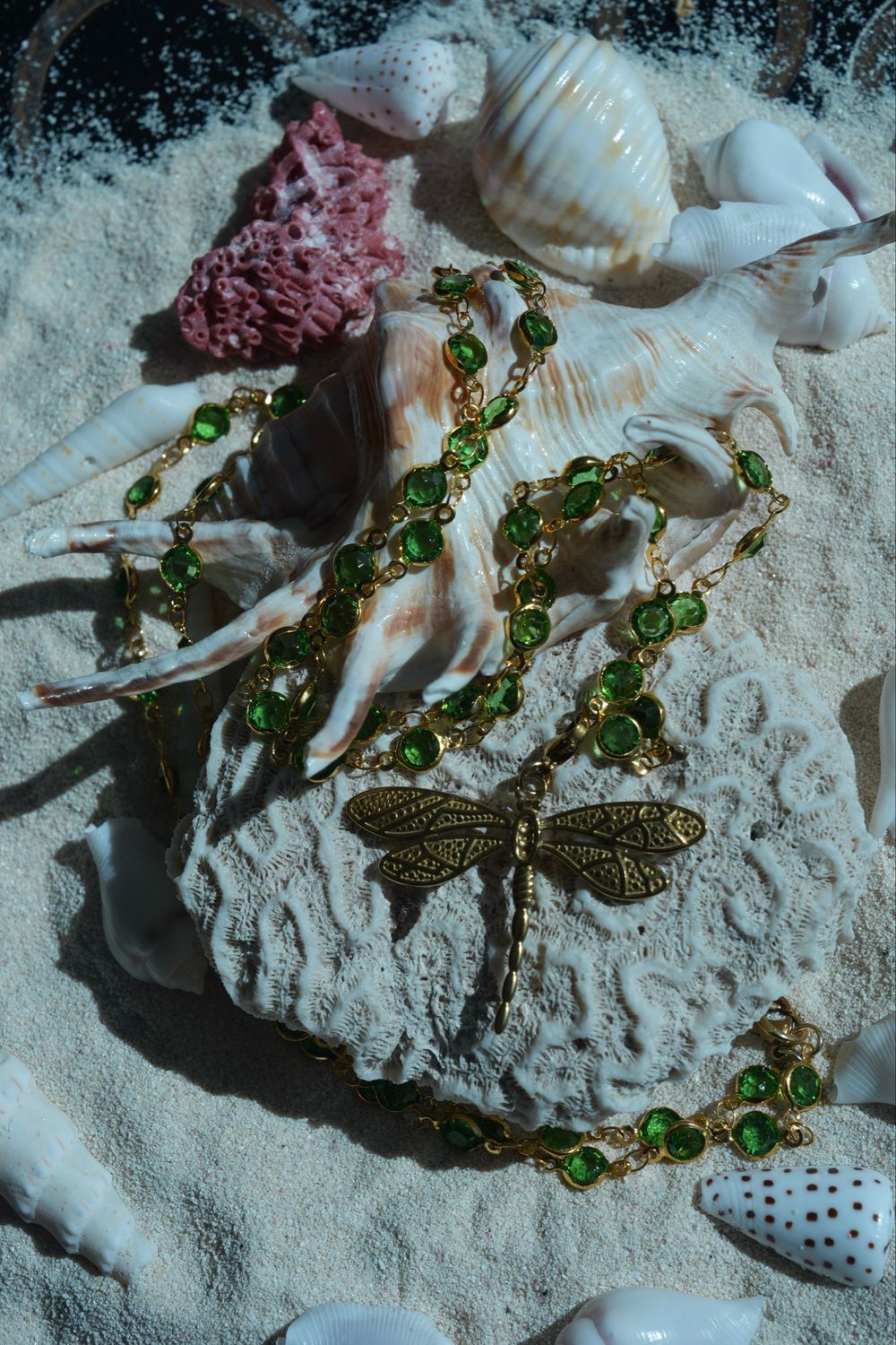 Collana Libellula Verde