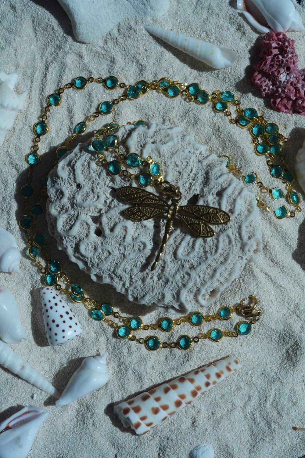 Collana Libellula Azzurra