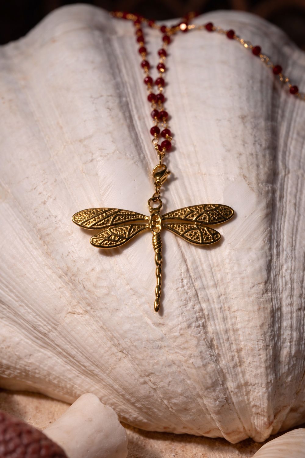 Collana rossa Libellula