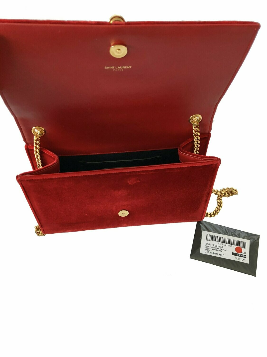 Red velvet ysl bag sale