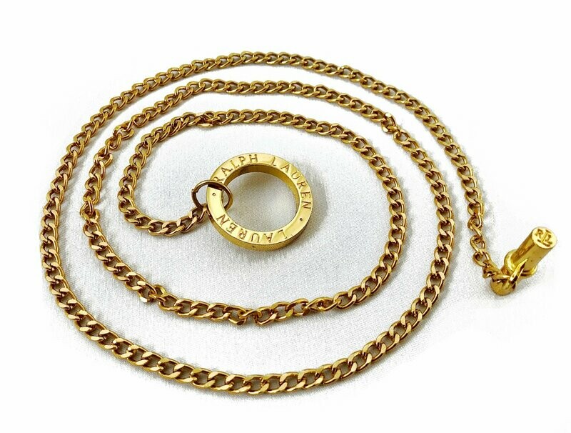 Ralph Lauren Gold Tone Chain Belt