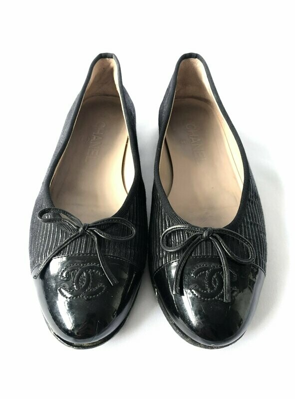 Chanel Black Grosgrain Pumps UK 5.5