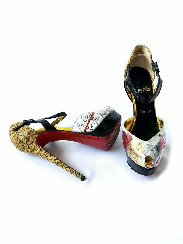 Christian Louboutin Limited Edition No 299 Trash Heels UK 4