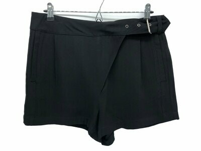 Karl Lagerfeld Black Crepe Shorts UK 10