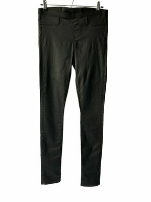 Helmut Lang Black Wax Coated Jeans UK 8
