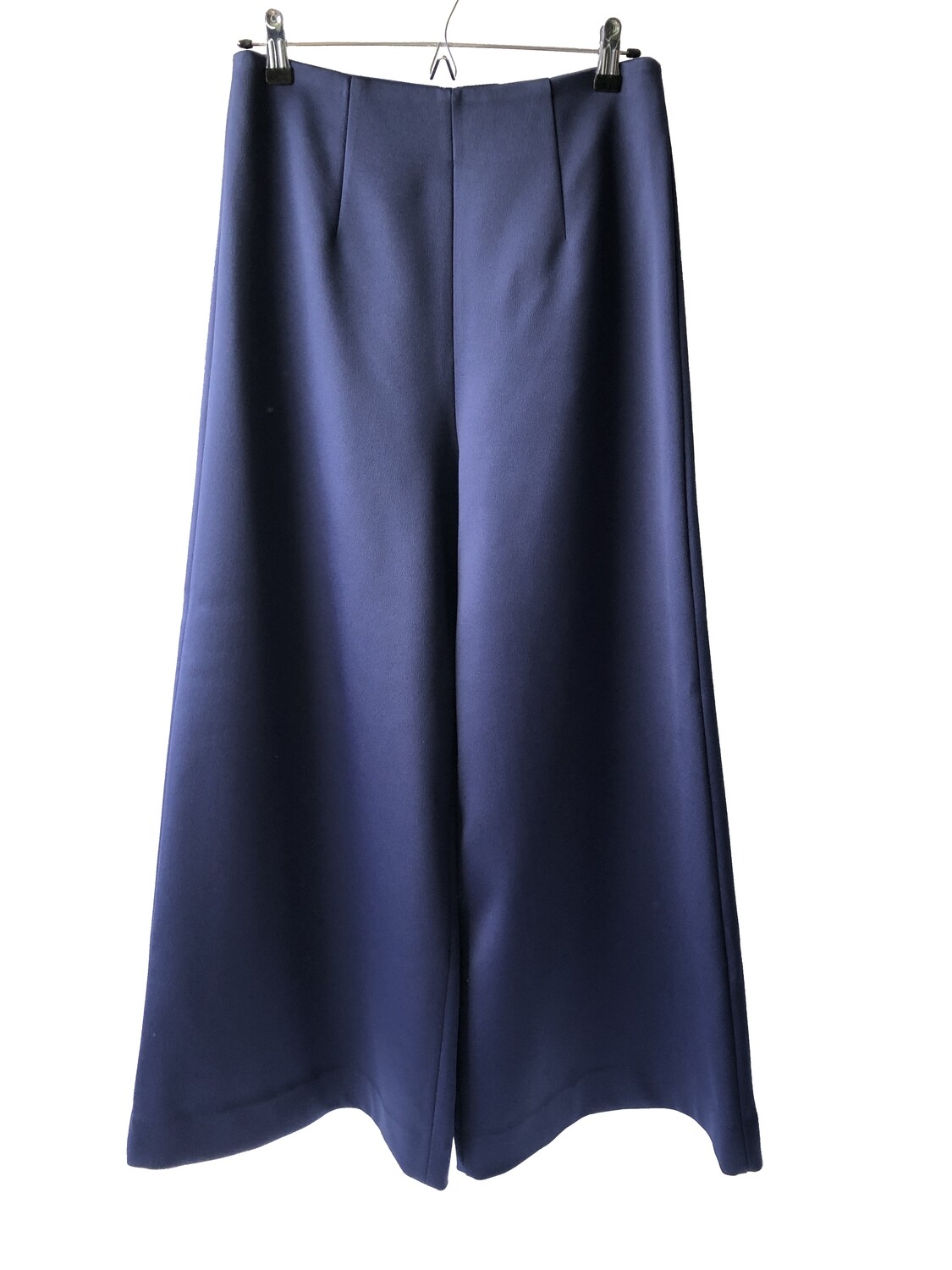 Solace London Flared Navy Blue Trousers UK 10