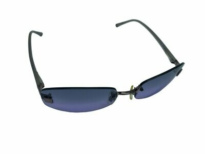 Chanel Vintage Rimless CC Purple Tinted Sunglasses