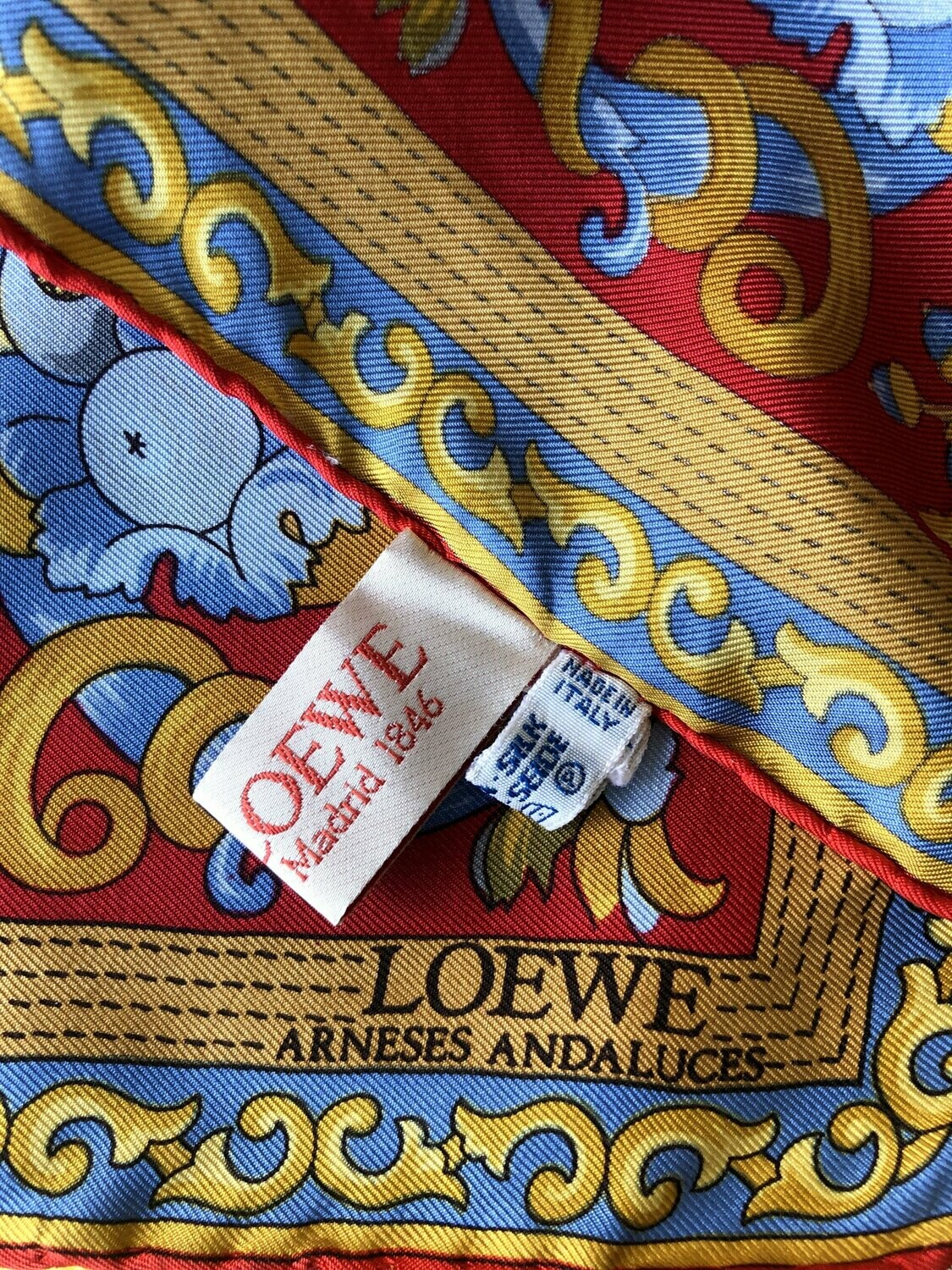 Loewe Arneses Andaluces​ Silk scarf
