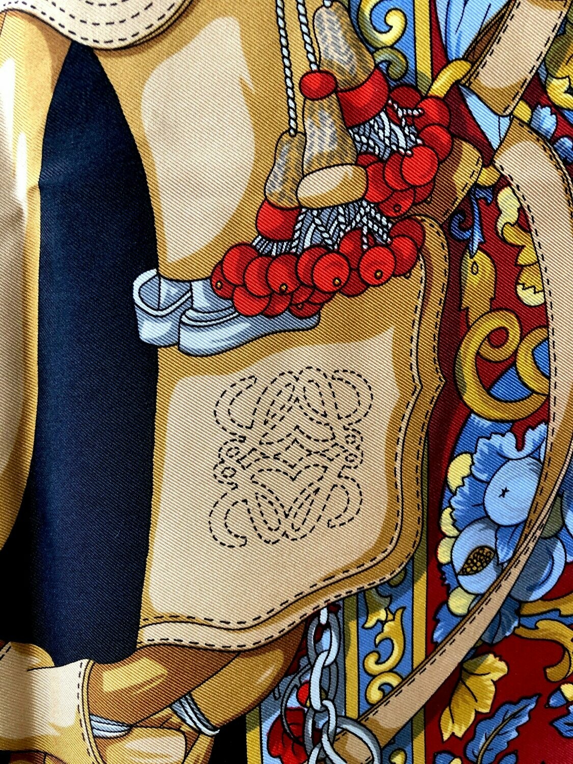 Loewe Arneses Andaluces​ Silk scarf