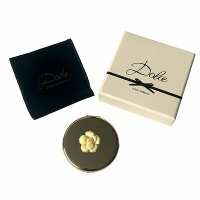 Dolce & Gabbana Limited Edition Gold Double Sided Compact Mirror