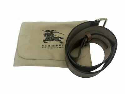 Burberry Brown Leather Belt 80cm