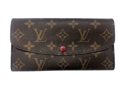 Louis Vuitton Emilie Wallet in Monogram and Fuchsia